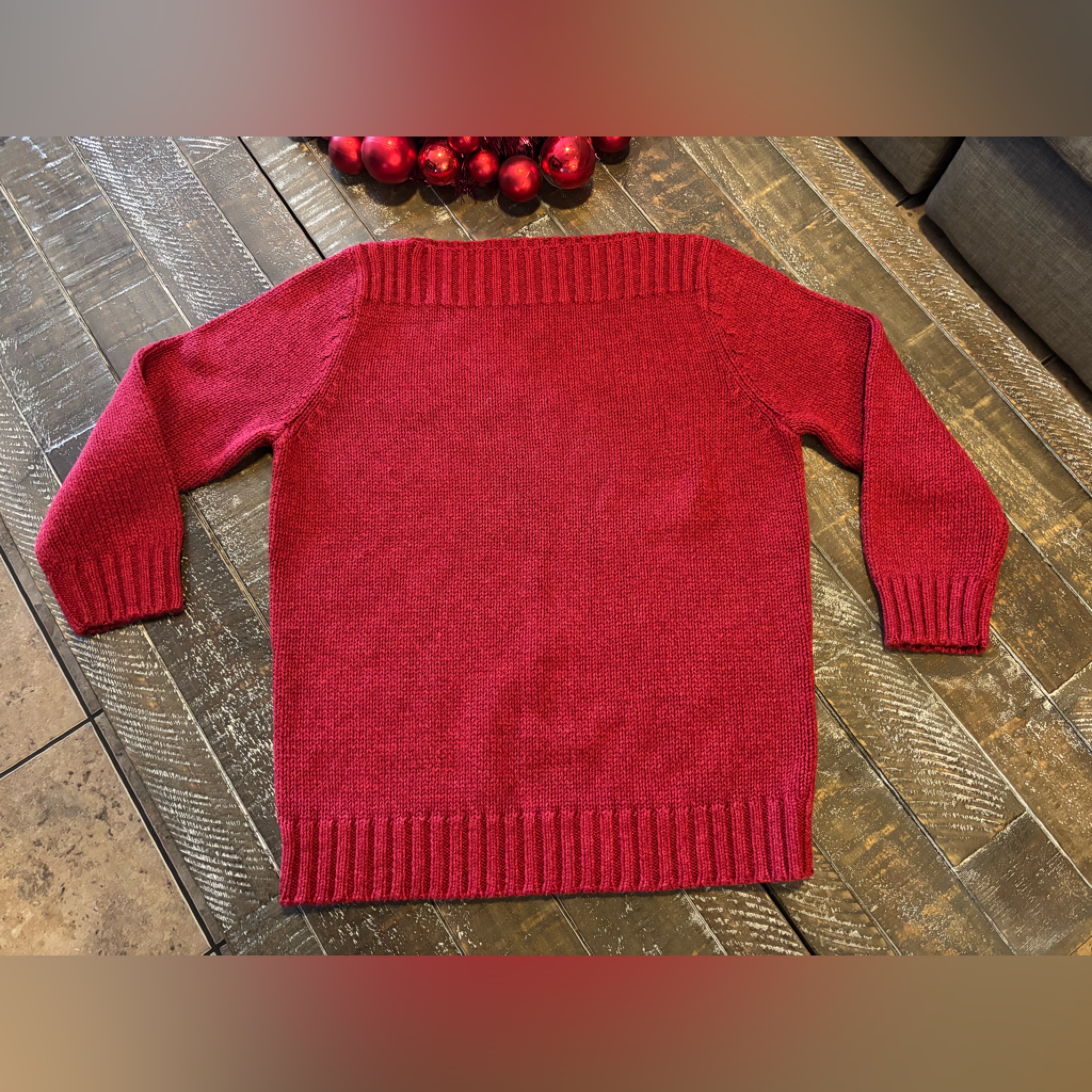 Ralph Lauren Silk / Cotton Red Sweater